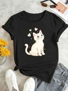 Women T-Shirts - Black - View 2