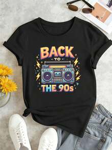 Women T-Shirts - Black - View 2