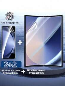 [2+2 Gói] 2 Miếng Dán Màn Hình Mặt Trước HD Phủ Toàn Diện + 2 Miếng Dán Màn Hình Bên Trong Tương Thích Với Z Fold 7 Fold 6 Fold 5 Fold 4 Fold 3 Fold 2, Chống Vân Tay, Chống Trầy Xước. - Trong sáng - Xem 13