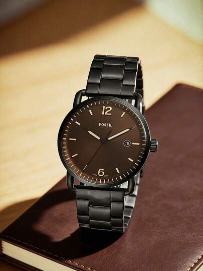  FOSSIL 日常通勤必备：石英表，走时流畅，适合工作、日期显示及日常佩戴 FS5277