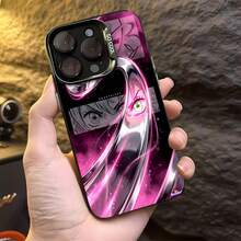 Dinámica de ataque de Mitsuri rosa Demon Slayerfunda de teléfono Fundas compatibles con ,Apple,VIVO,OPPO,,, y Honor.Fabricadas en silicona TPU,ofrecen protección contra golpes y caídas. - Negro - Ver 4