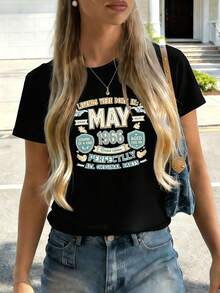 Dam-T-shirts - Svart - Visa 2