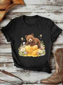 Women T-Shirts - Black - View 1
