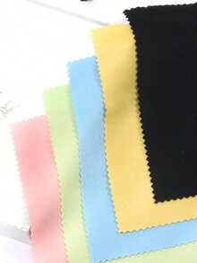 5/10/20pcs Pack Solid Color Microfiber Eyeglass Cleaning Cloth, Ultra-Fine Fiber Lens Cleaning Cloth, Reusable For Wiping Smartphone Screens, Jewelry, Piano, Lenses, Watches, Dust-Free Lens Cleaning Wipes - Multicolor - View 7