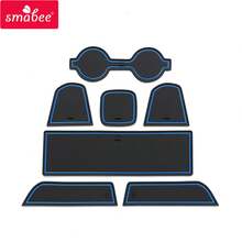 ZUNDUO para  GR86 86 Subaru Brz 2022 antideslizante puerta ranura taza Mat puerta ranura Pad Accesorios - NO 22BRZ86 AZUL - Ver 1