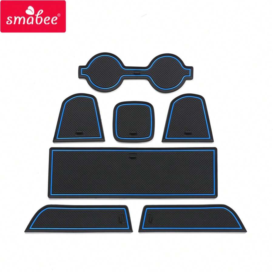 ZUNDUO para  GR86 86 Subaru Brz 2022 antideslizante puerta ranura taza Mat puerta ranura Pad Accesorios - NO 22BRZ86 AZUL - Ver 1