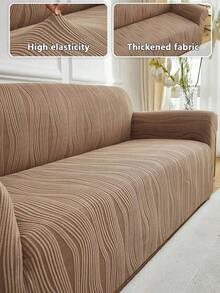 1PC Jacquard Sofa Cover, Living Room Short Plush Sofa Cover, Elastic Sofa Cover Thicken Anti-Slip Sofa Slipcovers For Living Room Bedroom Outdoor Sofa Protection Pet Stain Prevention 4-Season Sofa Seat Cushion Cover For L-Shaped Single Seat Recliner And 1/2/3/4 Seater Sofas Detachable And Machine Washable Sofa Cover - Wine Red a - View 11