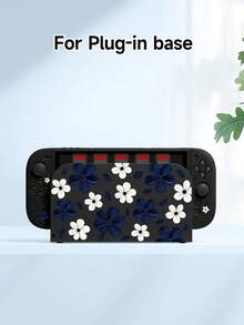 1pc Deep Blue & White Floral Pattern Protective Case/Cover, Compatible With Switch2 (2025), Switch NS, Switch OLED, Switch Lite, Accessories For Switch 2nd Gen/Switch, Full Set Including Storage Bag, Game Card Case, Best Gift For Switch Players - Multicolor - View 17