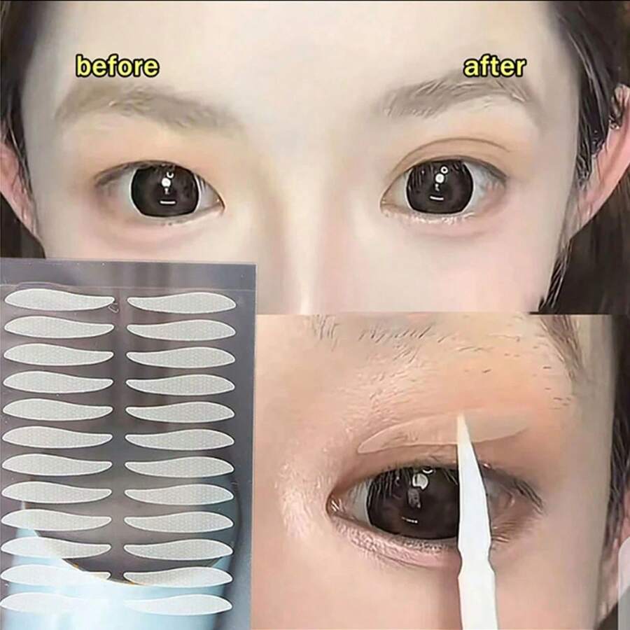 High Support Invisible Double Eyelid Tape, Suitable For Puffy And Drooping Eyes, Long-Lasting Waterproof Eye Makeup Sticker For Daily Work, Date, Party, Wedding Makeup Beauty Tool