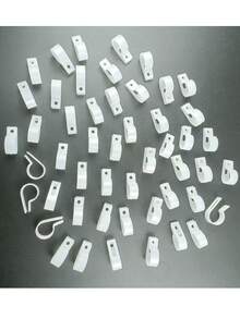 50pcs (R6.4/R8.4/R10.4/R16/R19) Cable/Vine/Pipe/Holiday Decor Management & Organization Clips, Wire Organizer Fasteners - 19R (50 Pieces) - View 7