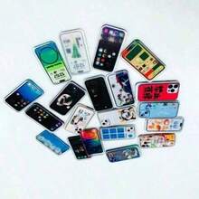 5/12/24/36pcs Mini Cute Cartoon Phone Models, Realistic Phone Patterns, Miniature Phone Decorations, Dollhouse Accessories - Multicolor - View 4