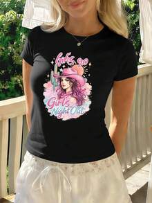 Women T-Shirts - Black - View 1