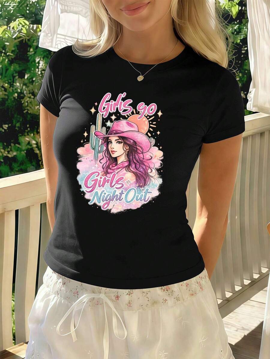 Women T-Shirts - Black - View 1