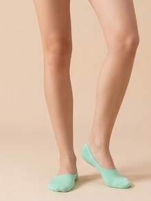 10 paires de chaussettes invisibles transparentes de couleurs aléatoires pour femmes, confortables et respirantes - Multicolore - Voir 3