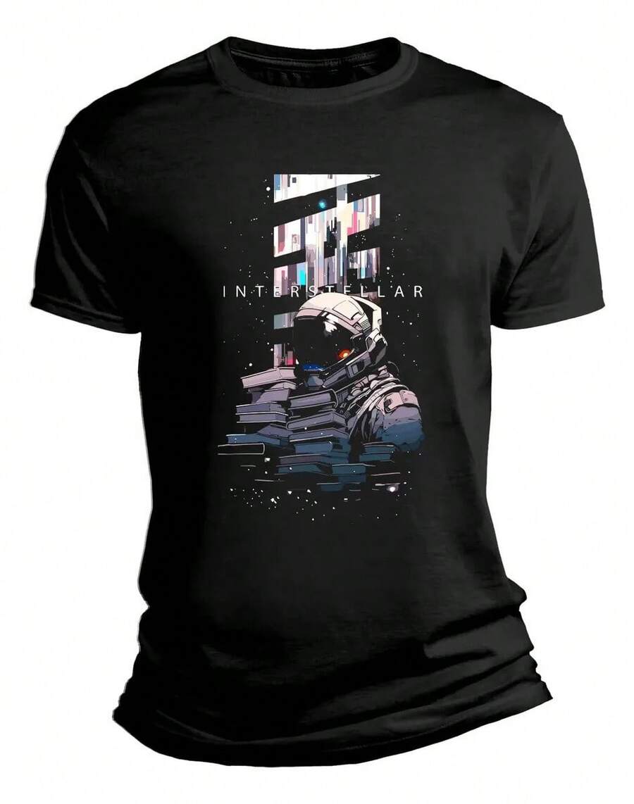 Astronaut Interstellar T-Shirt Fifth Physical Dimension - Black - View 1