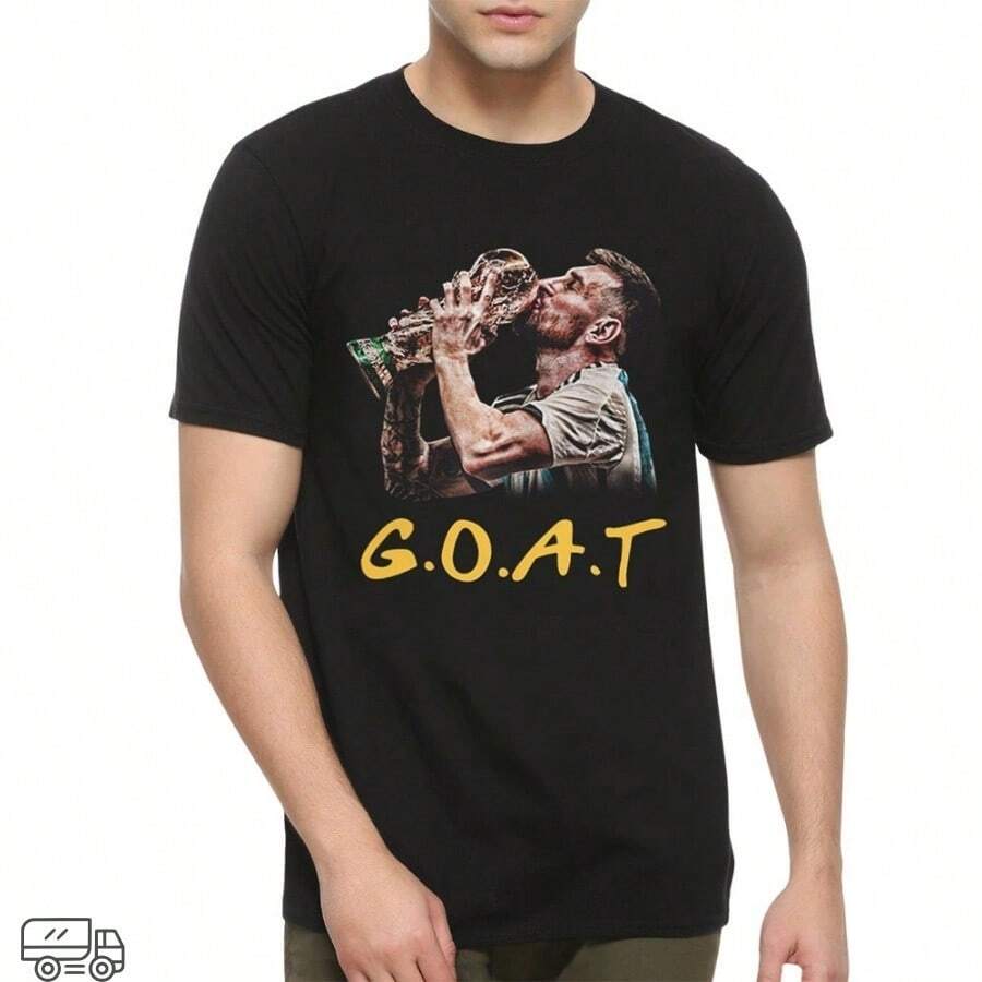 Lionel GOAT T-Shirt Mens And Womens Sizes - 黑色 - 查看 1