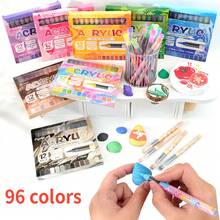 72/48/36/24/12 Colors Acrylic Marker Pen Set, Paint Markers, Drawing Pens, Multi-Color Options, Quick-Drying & Fade-Resistant, Suitable For Painting, Illustration, Crafts, Coloring Books, DIY Projects On Paper, Fabric, Wood, Stone, Plastic, Glass, Ceramic, Pumpkin, Metal And More. Ideal For Students, Adults, And Great Gift For Holidays (Easter, Thanksgiving, Halloween, Christmas) - Multicolor - View 7