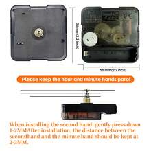 8pcs Quartz Movement DIY Kit, 18mm Shaft Length, Includes 8 Pairs Of Gold Clock Hands, For Wall Clock, Desk Clock Repair, Replacement And Making, Suitable For Home And Office Decor, Thoughtful Gift For Clock Enthusiasts - 8 Sets - View 7