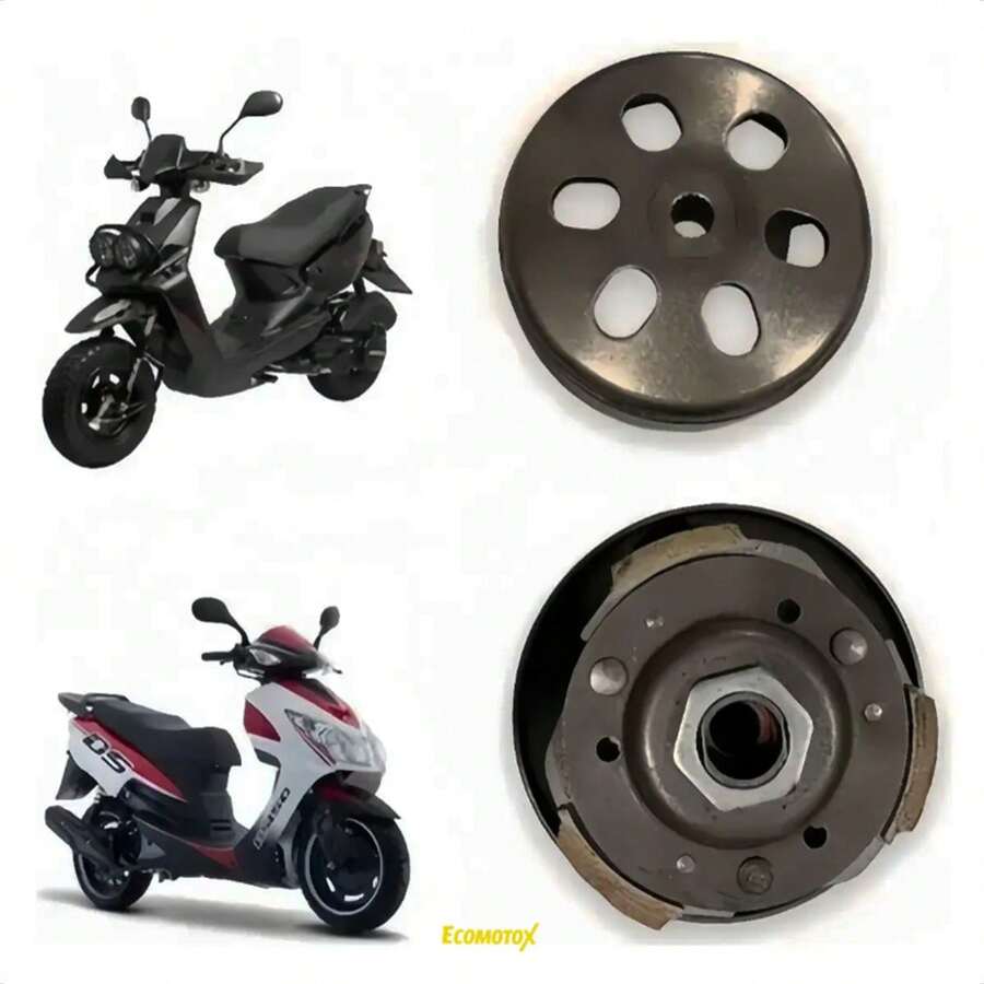 Clutch Completo Compatible con la Mayoría de Motonetas 150cc y 125cc como WS150 / Ruda 150 / DS125-150 | Desempeño estable y ajuste preciso | (GY6) - Gris Claro - Ver 1