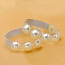 2pcs Large Pearl High Heel Shoe Clips, Transparent Shoelaces Prevent Heel Slippage, No Installation Required - Multicolor - View 8