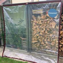 Clear Tarps 8x10 FT Heavy Duty Waterproof, Reinforced Vinyl Tarpaulin With Grommets For Outdoor Patio Enclosure Greenhouse Cover Summer Winter Protection - 8*10 FT - View 8