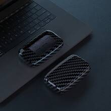 ABS Carbon Fiber Car Key Case Cover For Land Rover Range Rover Sport Evoque Freelander Velar Discovery 4 XE XJ XF Guitar - Type a - View 1