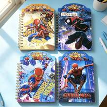 Marvel 1本漫威蜘蛛侠螺旋笔记本套装，超级英雄主题日记本，可爱的蜘蛛侠设计笔记本，适合学校、办公室、粉丝和儿童使用。 - 彩色 - 查看 1