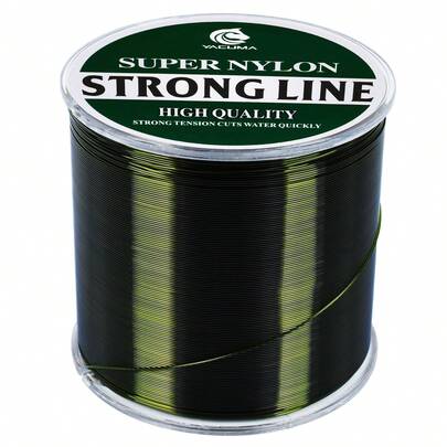 YACUMA Dây cước nylon đơn sợi siêu bền 500M-546YDS, đường kính 0.16mm-0.47mm, lớp phủ fluorocarbon, chắc chắn và chống mài mòn, thích hợp cho câu cá biển tầm xa, phù hợp cho cả câu cá nước ngọt và nước mặn. Phụ kiện dụng cụ câu cá ngoài trời.
