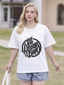 Women's 100% Cotton Crew Neck T-Shirt: Breathable And Comfortable. This Cute And Casual T-Shirt Is Perfect For Spring And Summer, Ideal For Both Everyday Wear And Going Out. Lightweight, Cool, And Durable, It's A Versatile Wardrobe Staple. - 白色 17 - 查看 6