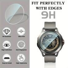 3片/套 高清屏幕保护膜 适用于小米 Watch S4/S4 ESIM/S4 SPORT/S4-41MM，9H 防刮花，防指纹，设备保护壳，防刮膜，高清图像质量。 - 3pcs,透明色 - 查看 3