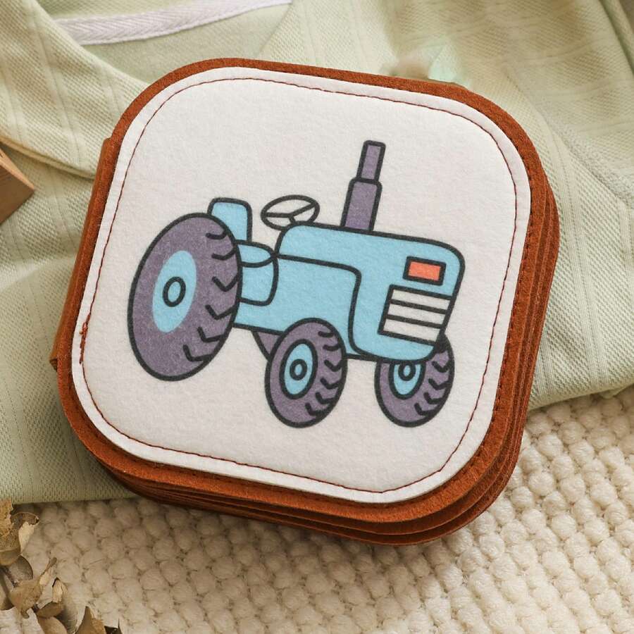 Baby Early Education Cloth Book Toy, Color Identification, Shape Recognition, Parent-Child Interactive Toy, Perfect Gift For Baby - Multicolor - View 1