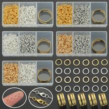 601pcs/Box Includes 5mm Jump Rings And 1pc Ring Sizer, Suitable For Weaving DIY Jewelry Making, Beading Accessories, Fixed Rings, Bracelet & Anklet Connectors, Pendant Necklace Open Rings, Bag Chain Closed Loops, Open Jump Rings, Round Single Rings, Spacer Beads, Keychains And Line End Connectors, Earring Pendant Open Rings And Other Jewelry Accessory Materials - Jump Ring + Ring - View 2