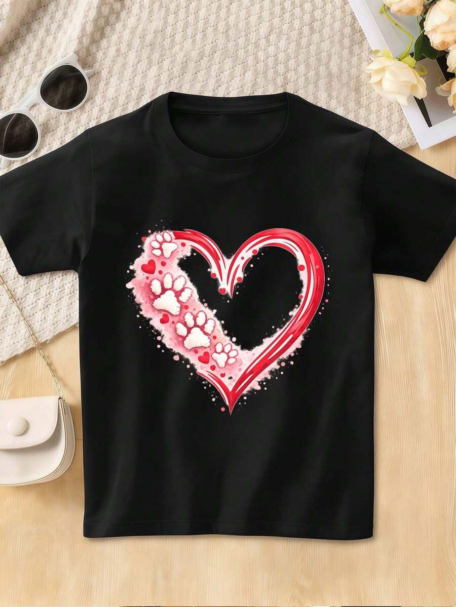 Dam-T-shirts - Svart - Visa 1