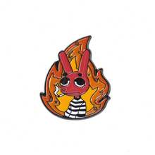New Cartoon Prisoner Outfit Brooch, Creative Cute Rabbit Accessory Pin - Multicolor - View 7