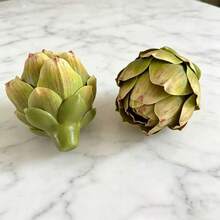 7/1pc Artificial Artichoke, Decorative Faux Artichoke, Realistic Artichoke Bowl Filler, Suitable For Home Kitchen Centerpiece Decoration, Table Setting And Party Decor, Used For Decorative Artificial Flowers - Multicolor - View 4
