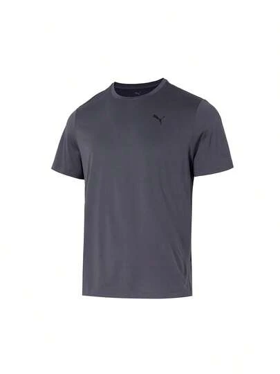 Puma T-shirt et débardeur de sport pour homme M-TAD-ESSENTIALS-SOLID-CAT-TEE-(LC-small-cat) Été 2026 - Nouveau t-shirt respirant à manches courtes pour homme, idéal pour la course, le fitness et les loisirs - 525908-69