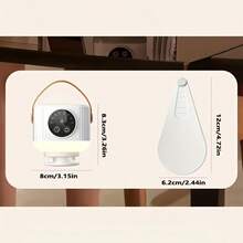 Portable Ceiling Fan, LED Ceiling Fan, Can Be Installed Anywhere. 3600mAh Battery, USB-Rechargeable Fan With Remote Control, 4 Speed Settings, Timer Function And Detachable Design, Suitable For Bedrooms, Outdoor Travel And Camping. - Multicolor - View 4