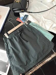 Falda pantalón deportiva impermeable de secado rápido para mujer, estilo casual de cintura alta y ajuste holgado, ideal para ... - azul agua - Ver 1