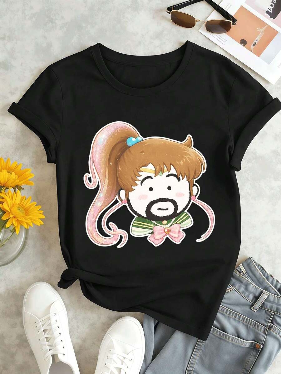 Women T-Shirts - Black - View 1