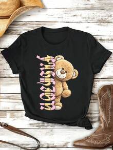 Women T-Shirts - Black - View 2