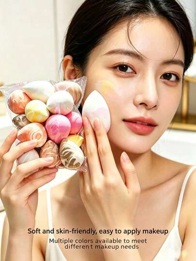 Bộ 1/2/3 bông mút trang điểm: Bông phấn, bông mút nhung tam giác, bông mút trang điểm hỗn hợp, bông mút ngón tay, thích hợp để thoa kem nền, kem dưỡng và phấn nền, nhiều màu sắc, có thể dùng ướt hoặc khô.