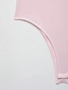 DEEKA 夏季新款女士时尚性感撞色蕾丝吊带连体衣 - 淺粉色 - 查看 9