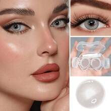 Polar Gray Little Devil Eye Contact - Moisturizes And Daily Wear, Enhances Your Appearance On Holidays And Birthdays, Cheap, Valentine's Day, Cheap Goods, Travel, Travel Essentials, Room Decoration, Valentine's Day Gifts, Cheap Things, Rooms, Vacation Essentials, Women's Gifts, Bedrooms, Valentine's Day Supplies, 99 Cents - Xám - Xem 3
