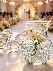 2000pcs Transparent Acrylic Ball Filler Beads - Vase Fillers, Rustic Wedding Decor, Outdoor Garden Pebbles, Display Stand Vase Decorations, Suitable For Bedroom, Living Room, Kitchen, Home Decor, Creative Projects, Decorative Beads, Accessory - Transparent Version - View 2