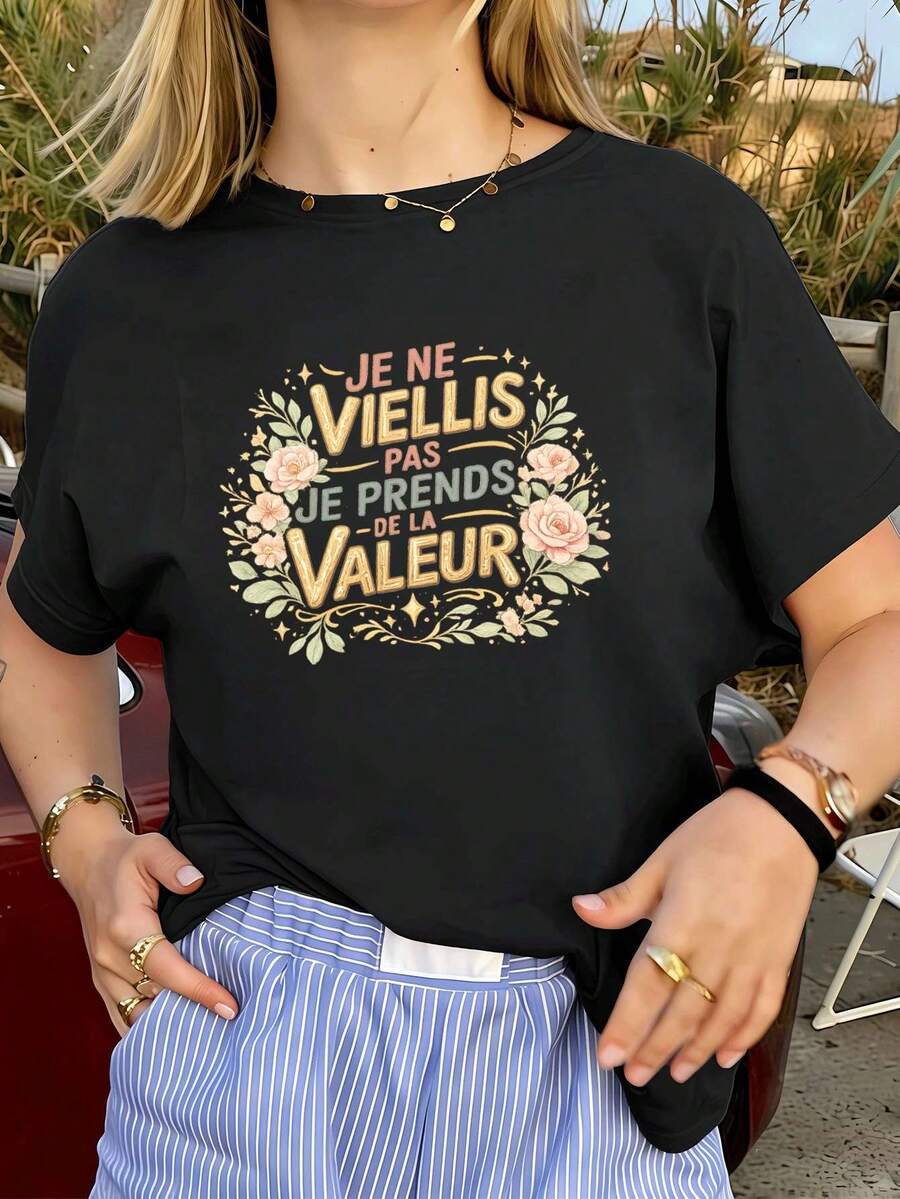 Women T-Shirts - Black - View 1
