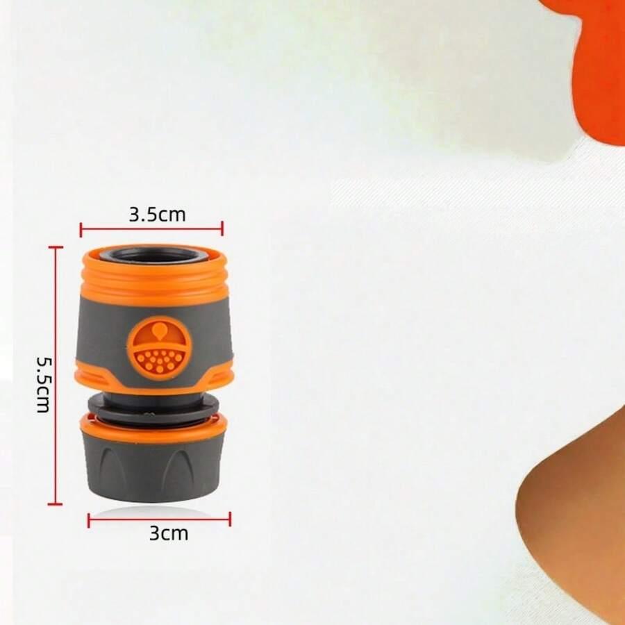 Đầu nối nhanh bằng nhựa màu cam, phù hợp với ống có đường kính 1/2 inch dùng cho súng phun nước rửa xe. - Xem 1