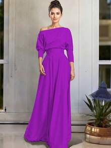 Vestido Largo Elegante Moda Casual Anastacia - Verde kiwi - Ver 4