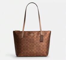 Coach Túi xách nữ CW396 IMYGQ dung tích lớn, thích hợp mang đi làm hàng ngày. - Nâu đậm / Sôcôla - Xem 6