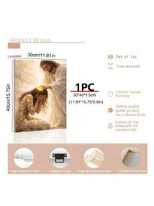 1pc Christian Art, Bible, Religious, Healed By Him,Touching The Hem Of Jesus' Garment Poster,Festival Gift,Suitable For Bedroom,Living Room,Wall Arts,Wall Decor,Home Decor,Room Decor, Canvas Wall Art, Posters, Wall Art With Frame, Optional Frame ﻿ ﻿ - 1PCS - View 7
