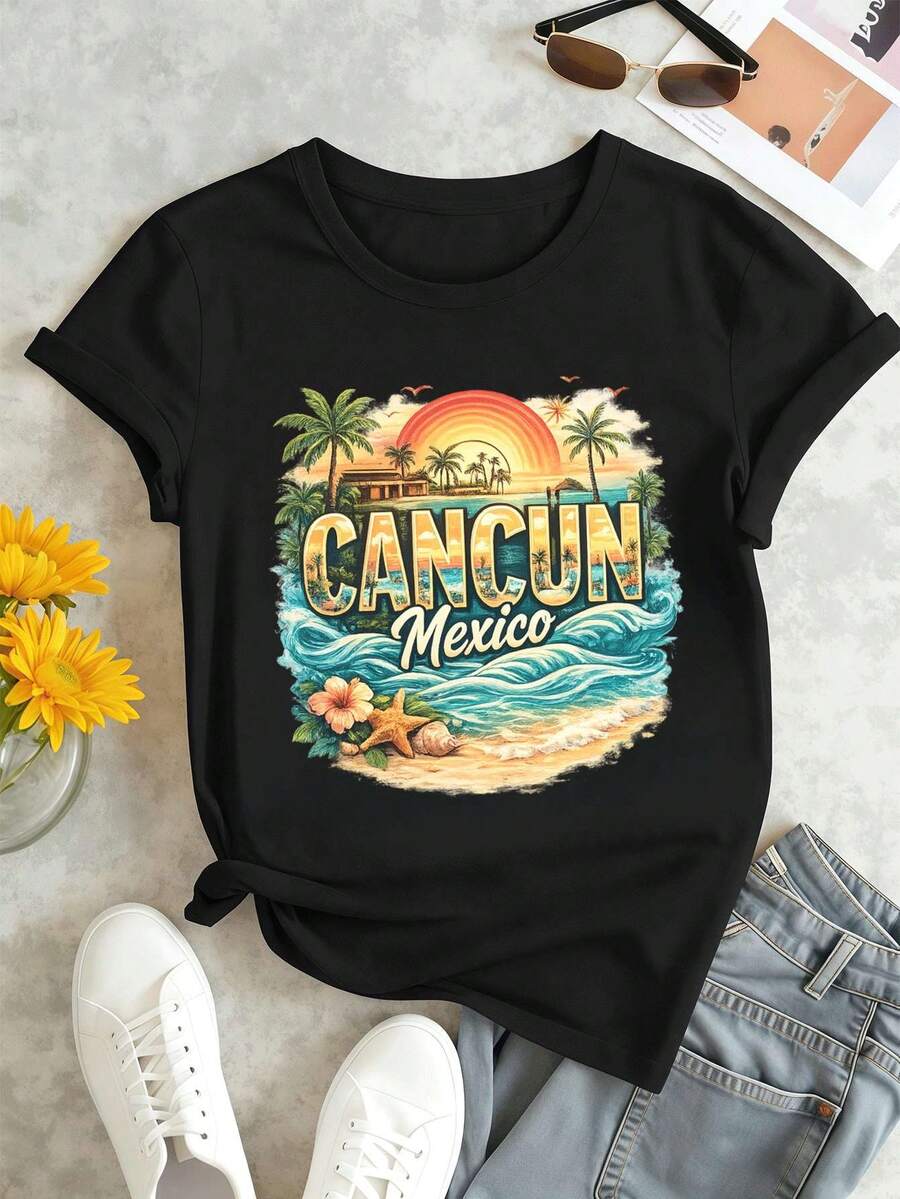 Women T-Shirts - Black - View 1
